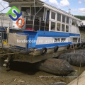 Floating and launching inflatable dry dock rubber salvage ship airbag